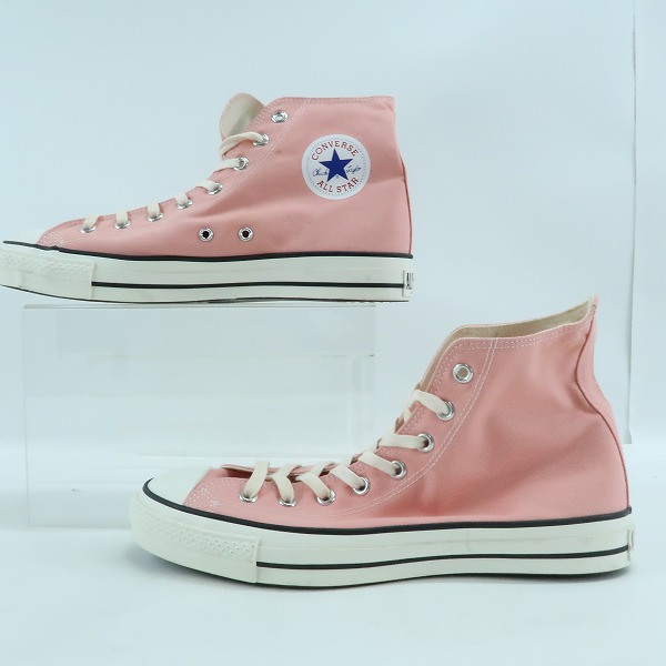 実際に弊社で買取させて頂いたCONVERSE/コンバース 日本製 ALL STAR/オールスター ハイカットスニーカー ピンク 4MH01/10.5の画像 3枚目