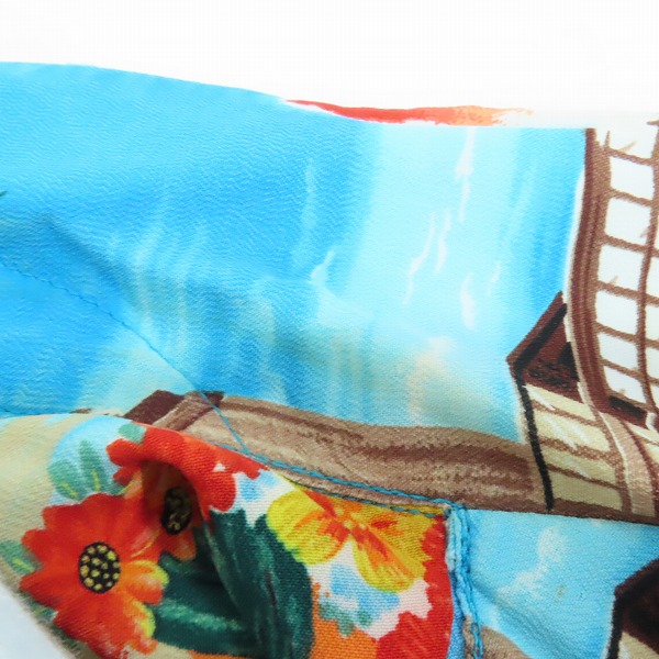 実際に弊社で買取させて頂いたIOLANI Sport swear/イオラニスポーツウエアー 50S/ヴィンテージ アロハシャツ Mの画像 4枚目