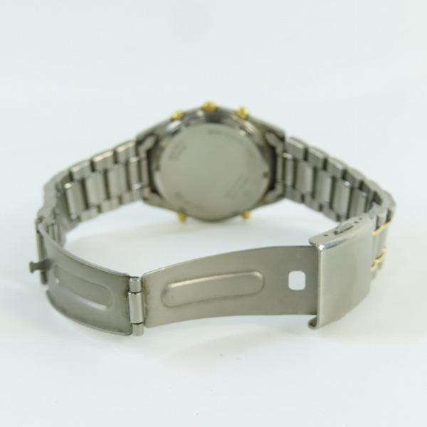 実際に弊社で買取させて頂いたSEIKO/セイコー スピリット クロノグラフ チタニウム 7T32-6000【動作未確認】の画像 3枚目