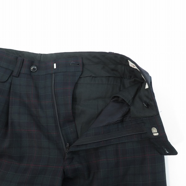 実際に弊社で買取させて頂いたChristian Dior SPORTS/クリスチャンディオールスポーツ チェック スラックスパンツ/Mの画像 4枚目