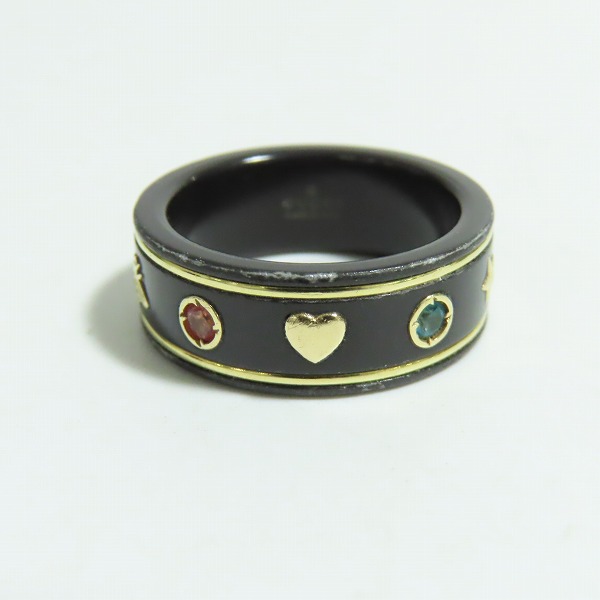 実際に弊社で買取させて頂いたGUCCI/グッチ AU750/メタル アイコンリング ジェムストーン/10.5号の画像 1枚目