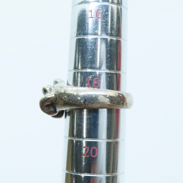 実際に弊社で買取させて頂いたBloodyMary/ブラッディマリー ボーン デザイン リング 2003年 クリスマス限定 19号の画像 8枚目