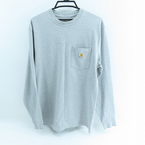 実際に弊社で買取させて頂いたCarhartt/カーハート 胸ポケット 長袖Tシャツ グレー K126 /S