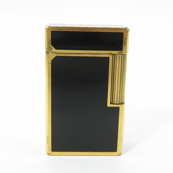 実際に弊社で買取させて頂いたS.T.Dupont/エステーデュポン Ligne1/ライン1 ガスライター ブラック×ゴールド