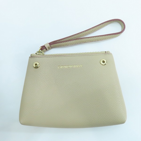 実際に弊社で買取させて頂いたEMPORIO ARMANI/エンポリオアルマーニ 2WAY レザー ショルダー バッグの画像 7枚目