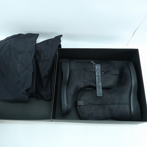 実際に弊社で買取させて頂いたFOOT THE COACHER/フットザコーチャー サイドジップ ロングブーツ ビブラムソール/8の画像 8枚目