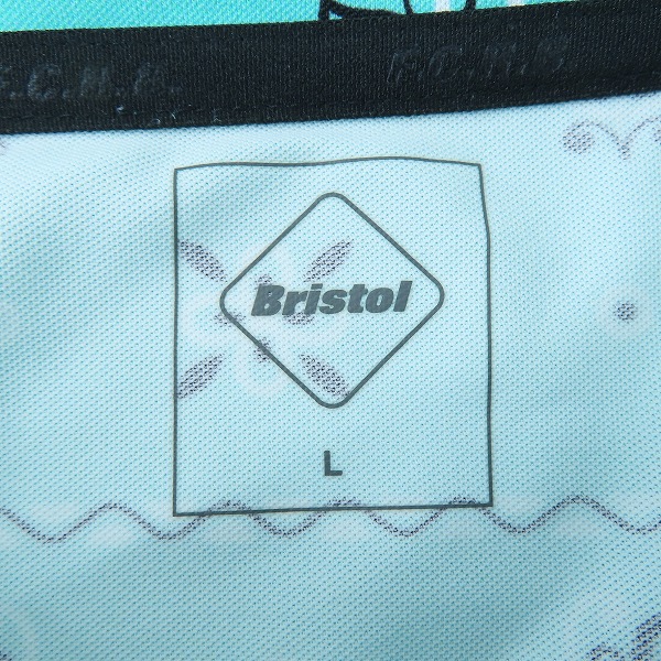 実際に弊社で買取させて頂いたF.C.R.B./F.C.Real Bristol/エフシーレアルブリストル 23SS WHOLE PATTERN S/S POLO FCRB-230036 Lの画像 2枚目