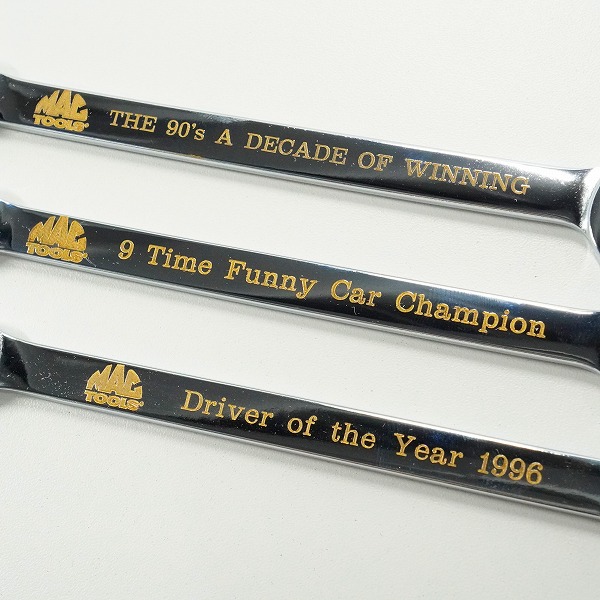実際に弊社で買取させて頂いたMac Tools/マックツールズ John Force Racing Limited Edition 2000 Campionship Set コンビネーションレンチ セットの画像 4枚目