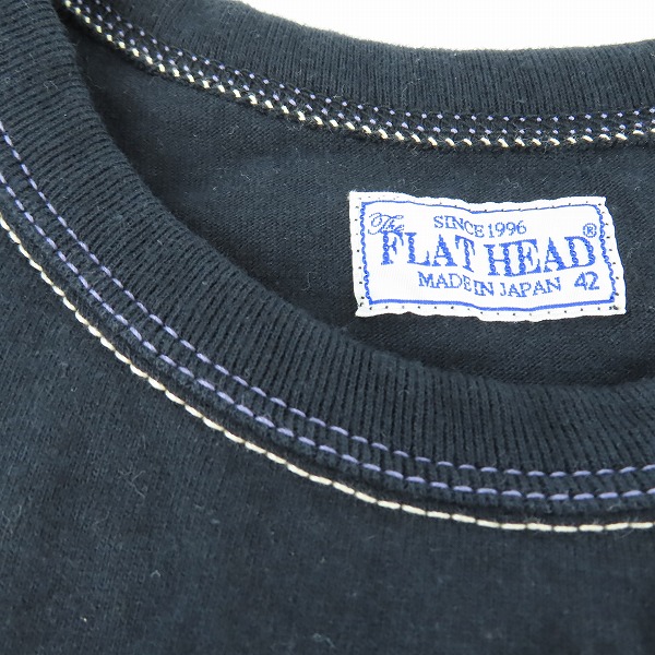実際に弊社で買取させて頂いたThe Flat Head/フラットヘッド 胸元/バックプリント Tシャツ /42の画像 5枚目