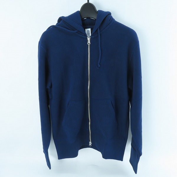 実際に弊社で買取させて頂いた【未使用】LOOPWHEELER×BEAMS+/ループウィラー×ビームスプラス ジップアップ パーカー ネイビー /M