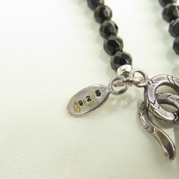 実際に弊社で買取させて頂いたJustin Davis/ジャスティンデイビス オニキスチェーン SNJ100の画像 3枚目