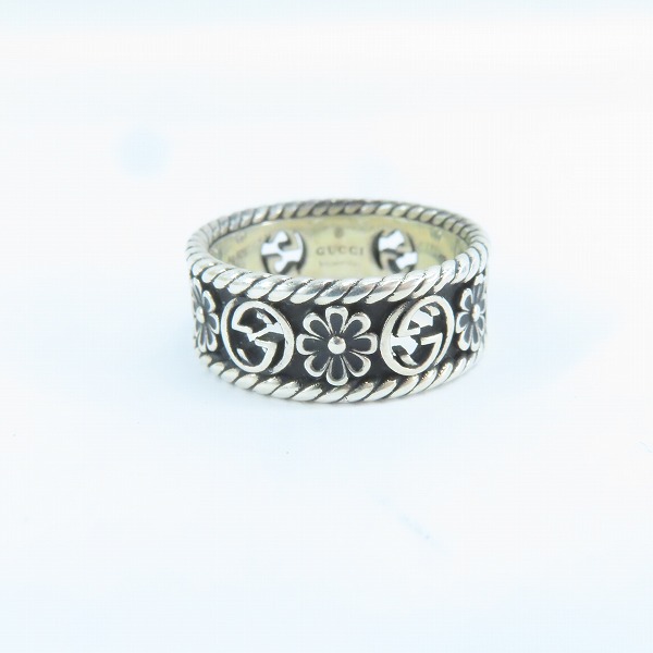 実際に弊社で買取させて頂いたGUCCI/グッチ インターロッキングG シルバーリング 577263 J8400 0811 16.5号の画像 1枚目