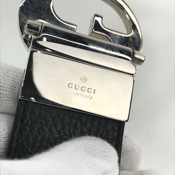 実際に弊社で買取させて頂いたGUCCI/グッチ レザー ベルト 449715/95-38の画像 4枚目