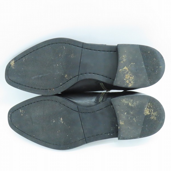 実際に弊社で買取させて頂いたMaison MIHARA YASUHIRO/ミハラヤスヒロ 炙り出し ダブルモンクストラップ サイドジップシューズ 23230303/26.5の画像 2枚目