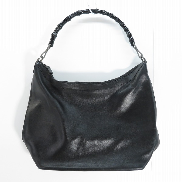 実際に弊社で買取させて頂いたGUCCI/グッチ バンブー ショルダーバッグ 000-0833/ブラック