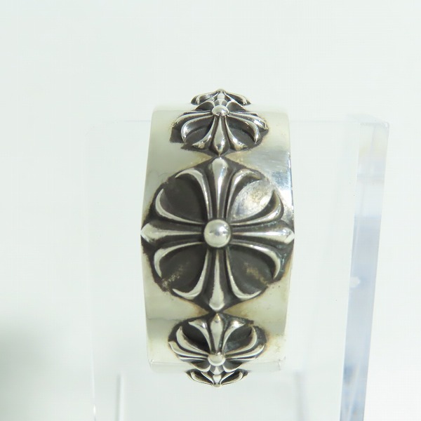 実際に弊社で買取させて頂いたChrome Hearts/クロムハーツ WIDE HOOP CH PLUS LG/ワイドフープ シルバーピアスの画像 1枚目