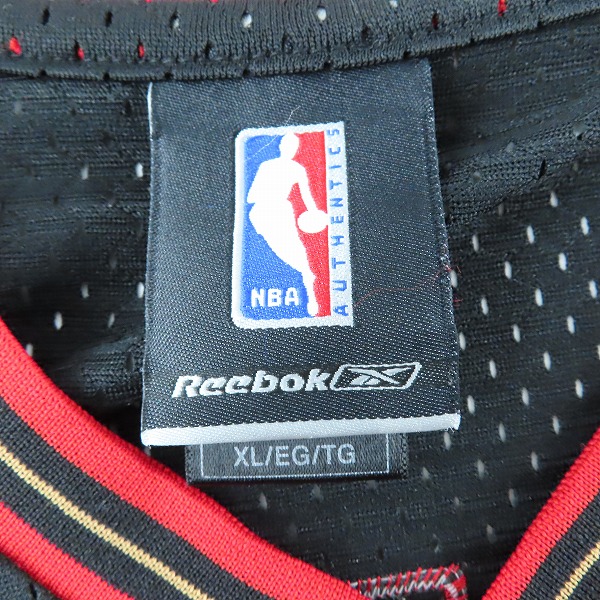 実際に弊社で買取させて頂いたReebok/リーボック NBA 76ers/フィラデルフィア・セブンティシクサーズ ＃3 アレン・アイバーソン ユニフォーム ブラック/XLの画像 2枚目