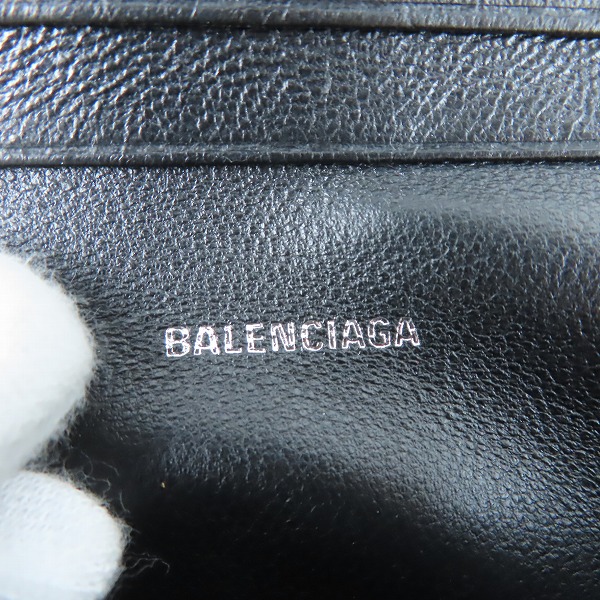 実際に弊社で買取させて頂いた【レシート原本】BALENCIAGA/バレンシアガ Cash Flap Coin＆カードホルダー/ミニ財布 スパークリング生地 594216 の画像 5枚目