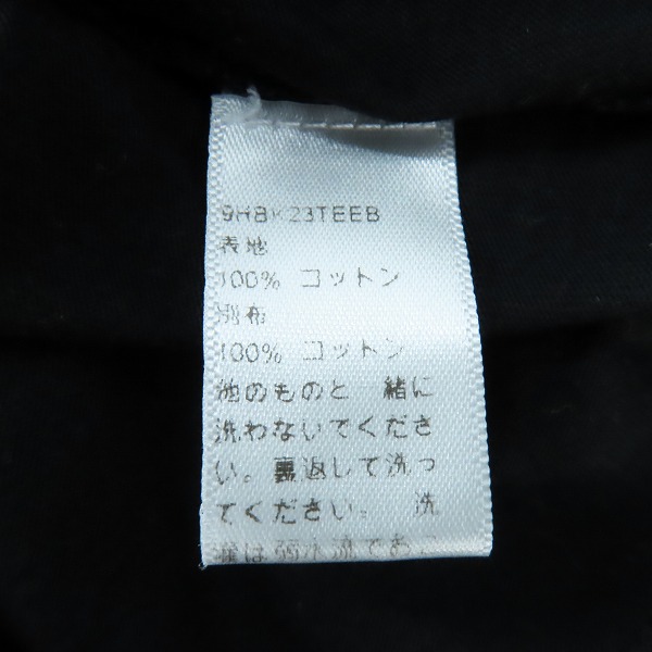 実際に弊社で買取させて頂いたDior×Raymond Pettibon/ディオール×レイモンドペティボン ロゴ 刺繍 Tシャツ ブラック/10の画像 3枚目