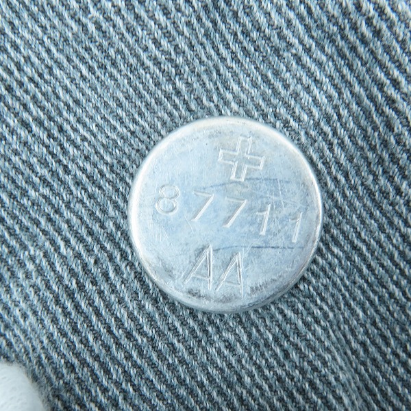 実際に弊社で買取させて頂いたスイス軍 ユーロヴィンテージ デニムパンツ K.M.V. 87711の画像 2枚目