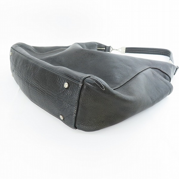 実際に弊社で買取させて頂いたaniary/アニアリ レザー トート/ショルダーバッグ 黒の画像 2枚目