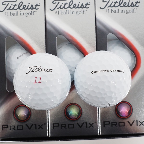 実際に弊社で買取させて頂いた【未使用】Titleist/タイトリスト PRO V1x ゴルフボール ホワイト 1ダースの画像 1枚目