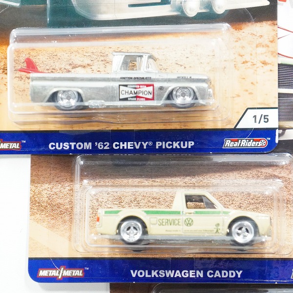 実際に弊社で買取させて頂いた【未開封】Hot Wheels/ホットウィール SHOP TRUCKS CUSTOM '62 CHEVY PICKUP/VOLKSWAGEN CADDY ミニカー 3点セットの画像 2枚目
