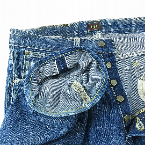 実際に弊社で買取させて頂いたLee×THE REAL McCOY'S/リー×リアルマッコイズ 101B 復刻 赤タグ デニムパンツ 9784-89 /32の画像 2枚目