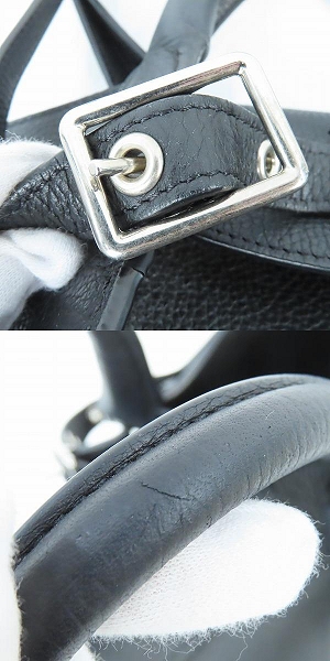 実際に弊社で買取させて頂いたCELINE/セリーヌ 2WAY レザー ショルダー ビッグバッグ スモールの画像 8枚目