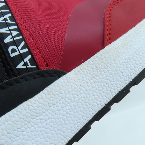 実際に弊社で買取させて頂いたARMANI EXCHANGE/アルマーニエクスチェンジ ロゴジップスニーカー XUZ017XV192/US7の画像 8枚目