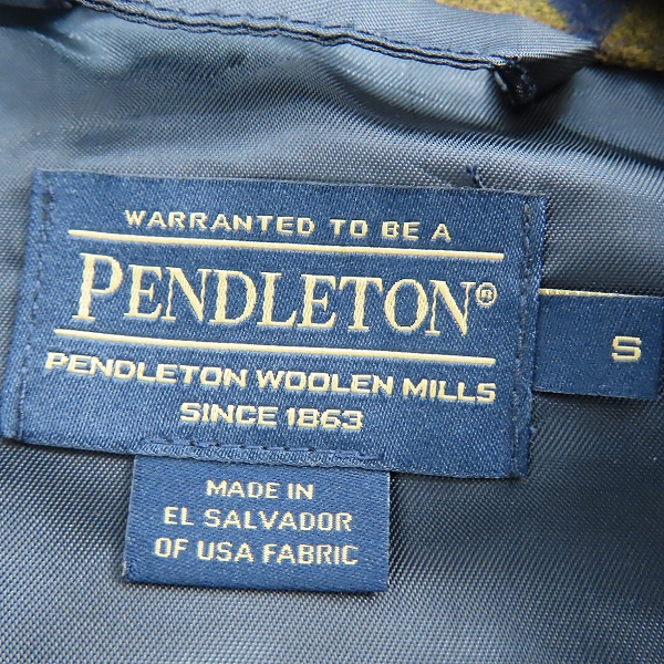 実際に弊社で買取させて頂いたPENDLETON/ペンドルトン ウール ジャケット/Sの画像 2枚目