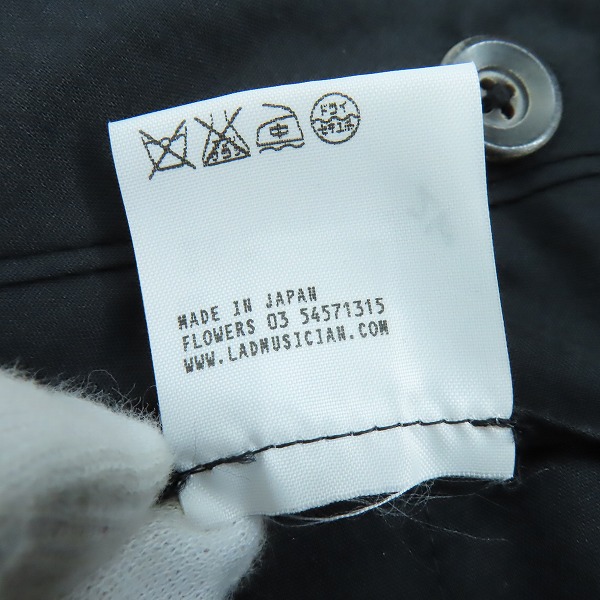 実際に弊社で買取させて頂いたLAD MUSICIAN/ラッドミュージシャン ウール スラックスパンツ 2107-553/42の画像 6枚目
