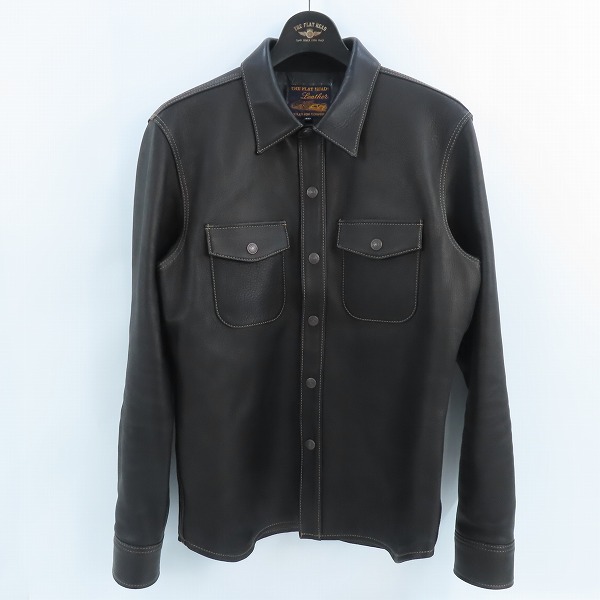 実際に弊社で買取させて頂いた THE FLAT HEAD/ザフラットヘッド DEERSKIN SHIRT ディアスキン レザー シャツ  FN-LS-DS001/40