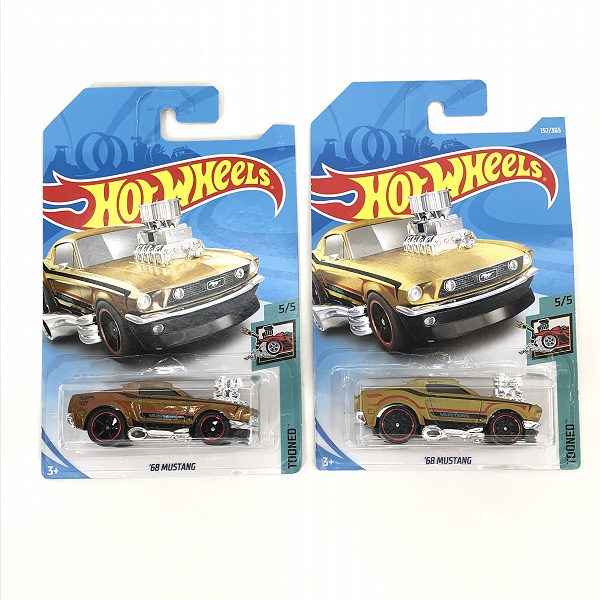 実際に弊社で買取させて頂いた【未開封】Hot Wheels/ホットウィール TOONED '68 MUSTANG/マスタング トレジャーハント/ノーマル 2点セット