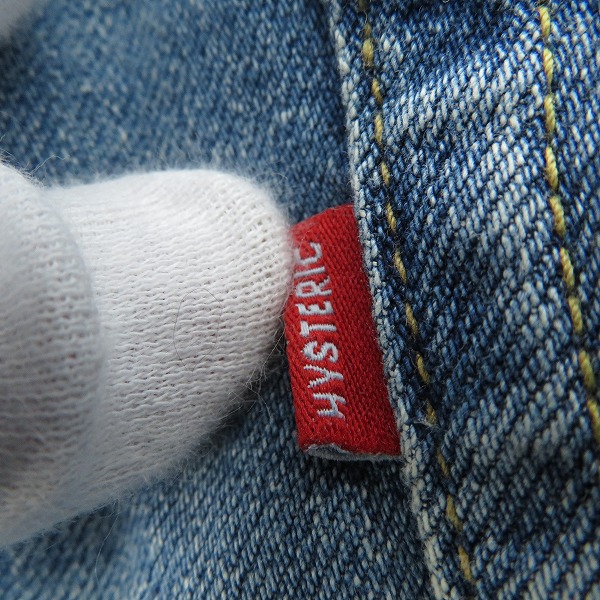 実際に弊社で買取させて頂いた【未使用】HYSTERIC GLAMOUR/ヒステリックグラマー プリント ダメージ加工 デニムパンツ 02192AP09/28の画像 3枚目