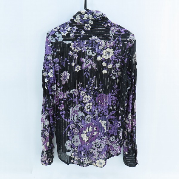 実際に弊社で買取させて頂いたBUFFALO BOBS/バッファローボブズ 花柄/ラメストライプ 長袖シャツ /2の画像 1枚目