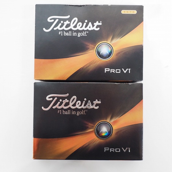 実際に弊社で買取させて頂いた【未使用】Titleist/タイトリスト PRO V1 ゴルフボール ホワイト 2ダース の画像 2枚目