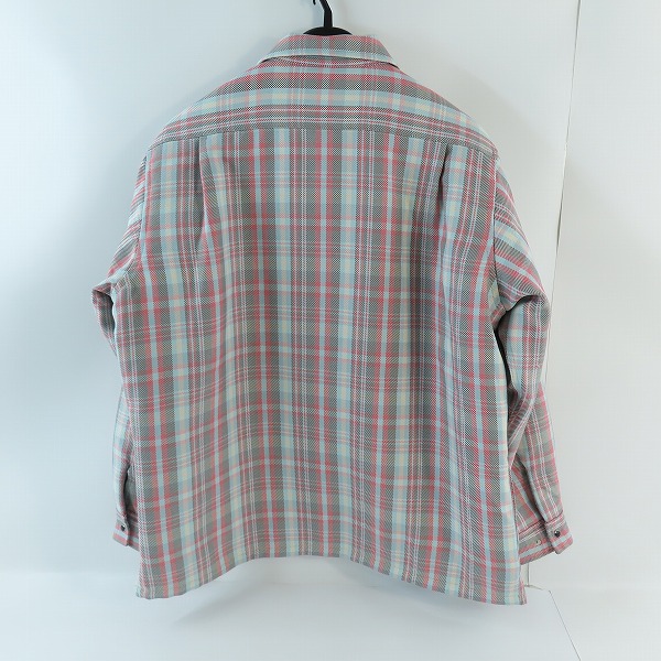 実際に弊社で買取させて頂いたBEAMS PLUS/ビームスプラス シャンブレーチェック オープンカラー キルト シャツブルゾン 38-18-0389-791/Mの画像 1枚目
