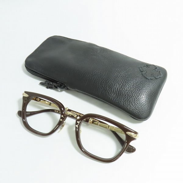実際に弊社で買取させて頂いたCHROME HEARTS/クロムハーツ TITANASLUVR レンズなし 眼鏡フレーム/アイウェアの画像 9枚目