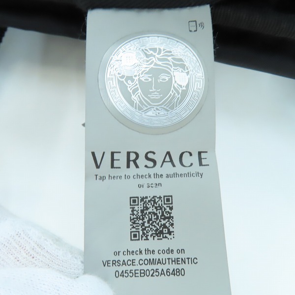 実際に弊社で買取させて頂いたVERSACE/ヴェルサーチ メデューサアイコン ナイロントートバッグの画像 4枚目
