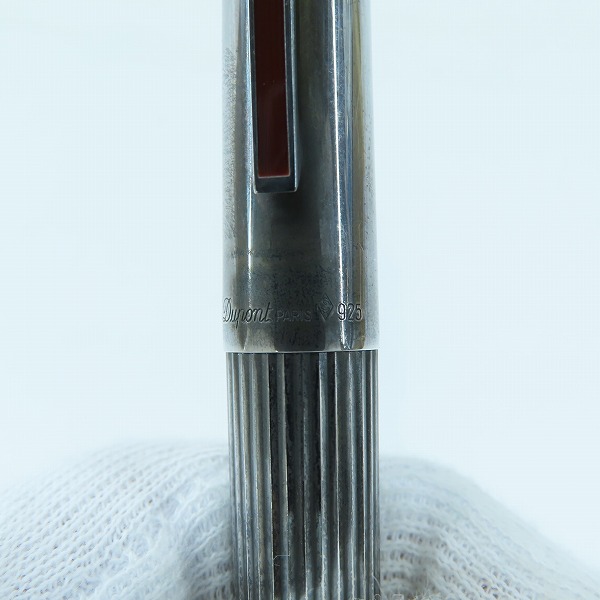 実際に弊社で買取させて頂いたS.T.DuPont/デュポン SILVER925/シルバー925/銀無垢 キャップ式万年筆 ペン先 18ct/K18/750の画像 6枚目
