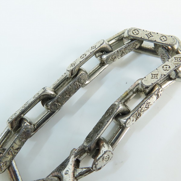 実際に弊社で買取させて頂いたLOUIS VUITTON/ルイヴィトン モノグラム コリエ チェーンブレスレット M64223/US0210/Mの画像 2枚目