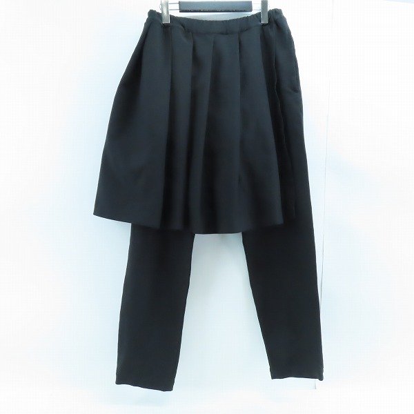 実際に弊社で買取させて頂いたBLACK COMME des GARCONS/ブラック コムデギャルソン AD2019 レイヤードパンツ 1D-P025 S