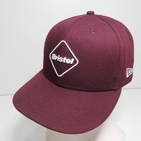 実際に弊社で買取させて頂いたF.C.R.B.×NEWERA/FCレアルブリストル×ニューエラ BRISTOL EMBLEM LOGO 6panel Cap キャップ ワインレッド