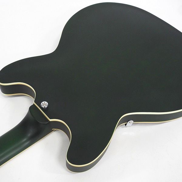 実際に弊社で買取させて頂いた★【美品】Grote Guitar/グロート GRWB-YGGR-P90 Satin Green セミアコ 335タイプ エレキギター ソフトケース付の画像 8枚目