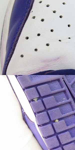 実際に弊社で買取させて頂いたNIKE/ナイキ DUNK LOW Championship Court Purple ダンク DD1391-104 27.0の画像 6枚目