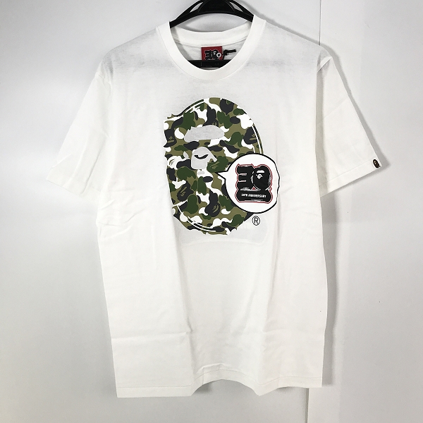 実際に弊社で買取させて頂いた【未使用】A BATHING APE/アベイジングエイプ 30TH ANNIVERSARY APE HEAD TEE/30周年記念限定 エイプヘッド Tシャツ/M
