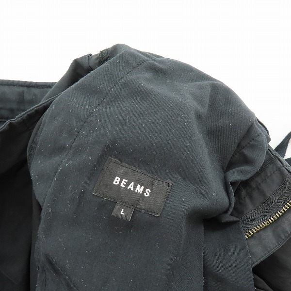 実際に弊社で買取させて頂いたBEAMS/ビームス カーゴパンツ ブラック Lの画像 6枚目