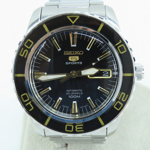 実際に弊社で買取させて頂いたSEIKO/セイコー 5/ファイブ SPORTS 裏スケ 自動巻き 腕時計 SNZH53JC/7S36-04N0