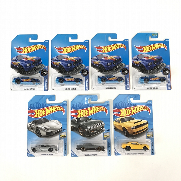 実際に弊社で買取させて頂いた【おまとめ/未開封】Hot Wheels/ホットウィール 2005 FORD MUSTANG HW RACE TEAM/82 NISSAN SKYLINE R30 他